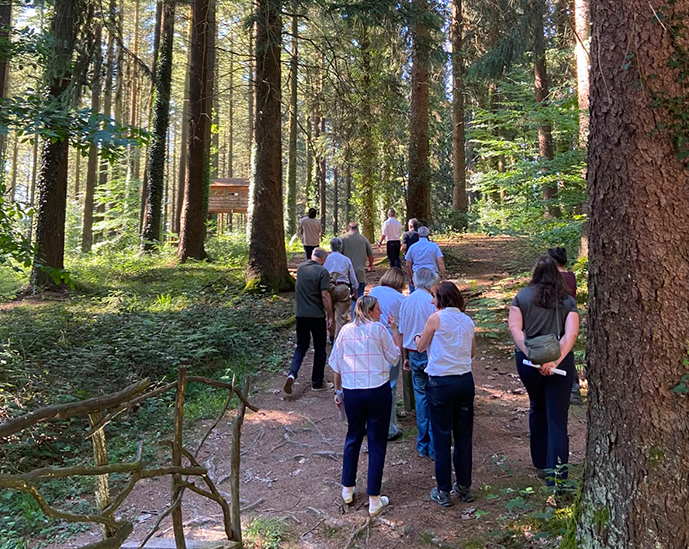 Visita del COIM a los montes ordenados de Barazar